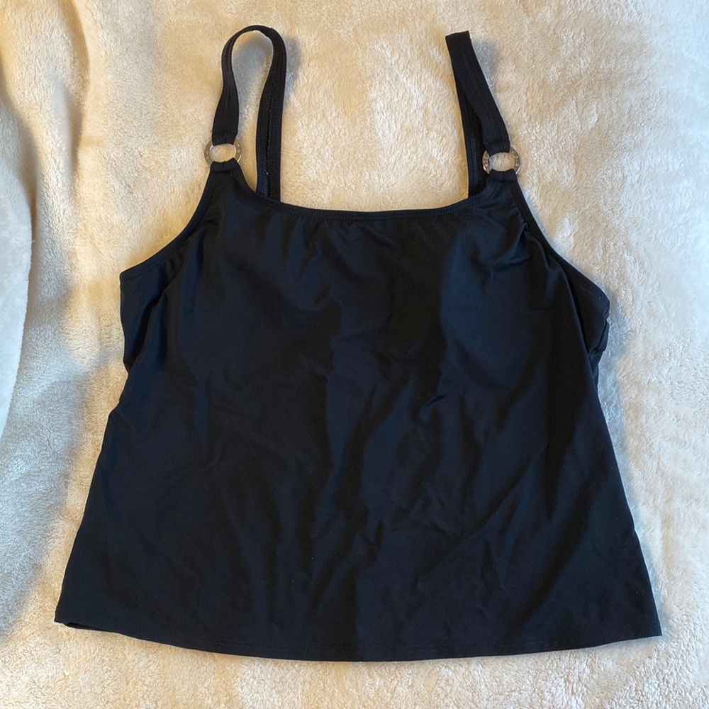 Black swim tank